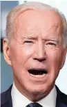  ??  ?? U-turn: Joe Biden