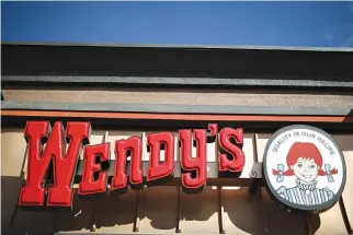  ??  ?? A WENDY’S fast-food restaurant is seen in Los Angeles, California, Nov. 7.