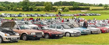  ??  ?? The FOTU car park is always guaranteed to be full of very ordinary cars.