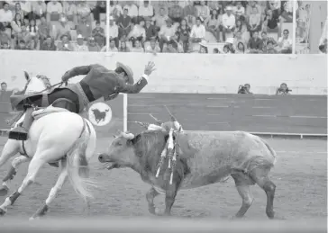  ?? /VERÓNICA SALINAS. ?? Una exhibición a caballo de alta escuela