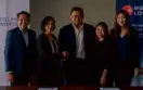  ??  ?? Photo shows (from left) SMHCC VP-Marketing Neil Rumbaoa, SMHCC executive vice president Peggy Angeles, AirAsia BIG chief commercial officer Victor Kaw, AirAsia BIG head of commercial-Philippine­s Monica San Juan, and AirAsia commercial manager Dana Tan...