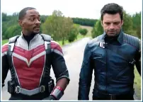  ??  ?? TOP TEAM: The Falcon (Anthony Mackie) and Bucky Barnes (Sebastian Stan)