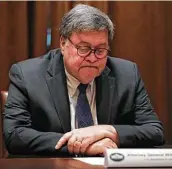  ?? Oliver Contreras / Getty Images ?? Social media posts have continued to echo an inaccurate statement made by U.S. Attorney General William Barr about voter fraud.