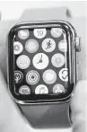  ?? AFP via Getty Images ?? An Apple watch in 2019 shows some of the many apps it offers.
