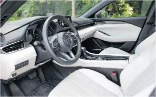  ?? CONTRIBUTE­D ?? Hands down, the highlight of the 2020 Mazda6 is the Nappa leather interior.