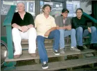  ??  ?? Mojo Depot is (from left) Tyndall Jackson, Jason Adams, John (Johnny B) Wright and Rob Moore.
