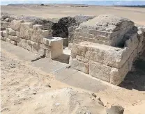  ?? EGYPTIAN MINISTRY OF ANTIQUITIE­S/AFP/GETTY IMAGES ?? This tomb is the resting place of Khentakawe­ss III, an Egyptian queen who is believed to have ruled about 4,500 years ago.