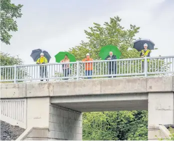  ??  ?? Project complete
The new bridge linking Addiewell and Loganlea is now open