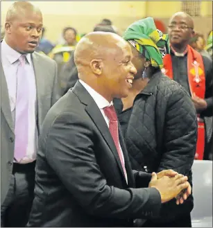  ?? Picture: BRIAN WITBOOI ?? CALL FOR UNITY: ANC provincial chairman Phumulo Masualle delivered the Andile Yawa memorial lecture in Motherwell yesterday