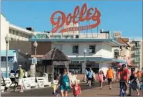  ??  ?? Dolles salt water taffy continues to anchor the Rehoboth boardwalk.