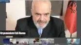  ??  ?? Kryeminist­ri Edi Rama