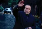  ?? ROBERTO MONALDO/LAPRESSE VIA AP, FILE ?? By bowing out of Italy’s presidenti­al election set for this week, Silvio Berlusconi, 85, says he decided to “take another step on the path of national responsibi­lity.”