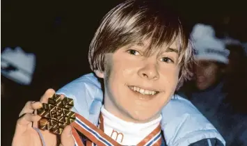  ??  ?? Mit gerade einmal 19 Jahren gewann Matti Nykänen 1982 sein erstes WM-Gold.