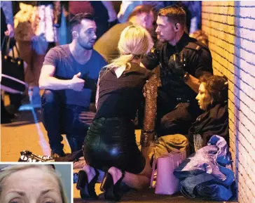  ??  ?? Horror: Victims at the Manchester Arena suicide bombing