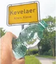  ?? RP-FOTO: EVE ?? Kristallkl­ar: Wasser aus einem Kevelaerer Innenstadt-Brunnen.