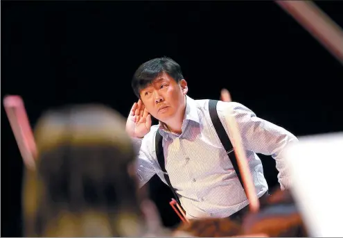  ?? JIANG DONG / CHINA DAILY ?? Yu Long will lead the Shanghai Symphony Orchestra at the Lucerne Festival in Switzerlan­d in August.