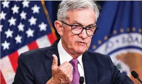  ?? ?? El presidente de la Fed, Jerome Powell.