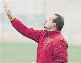  ?? FOTO: PERE PUNTÍ ?? Joan Mármol El ex entrenador del Palamós no olvidará nunca el viernes pasado