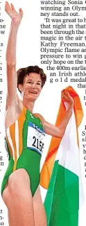  ??  ?? ‘SPECIAL’: Sonia O’Sullivan gets her medal in Sydney