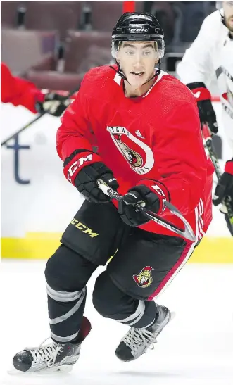  ?? JEAN LEVAC ?? Like former minor hockey coach Wendel Clark before him, Ottawa Senators prospect Alex Formenton says he’ll adopt whatever role is necessary for him to land a spot on Team Canada’s world juniors squad.