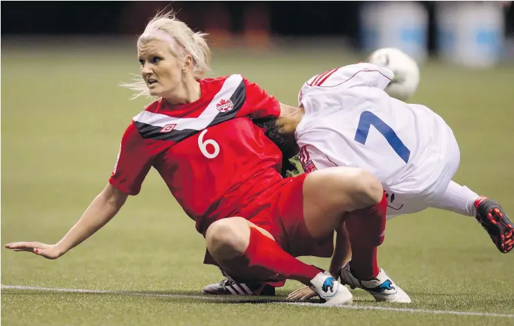  ?? — THE CANADIAN PRESS FILES ?? Once a mainstay with the Canadian national women’s team, Kaylyn Kyle has had to adjust to being one of four alternates for the Rio Olympics.