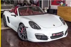  ??  ?? MODEL: Porsche Boxster S YEAr: 2013 MILEAGE: 8,500km PrICE: ` 90 lakh CUrrENT PrICE AS NEW: ` 1.3 crore