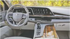  ??  ?? What's not to like about the Escalade's stylish dashboard?