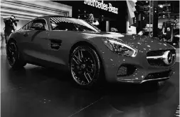  ??  ?? The new 2016 Mercedes-AMG GT made its Canadian debut.