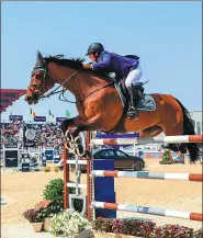  ?? PROVIDED TO CHINA DAILY ?? A rider competes at last year’s Shanghai Longines Global Champions Tour. The annual tour, featuring some of the world’s top equestrian athletes, offers a great platform for local riders to learn and hone their skills.