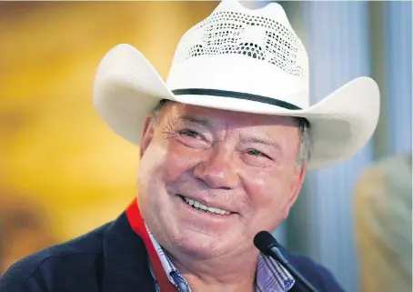  ?? JEFF MCINTOSH/THE CANADIAN PRESS ?? William Shatner remains proudly Canadian and at 86 shows no signs of slowing down.