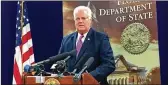  ?? CONTRIBUTE­D ?? Florida Secretary of State Ken Detzner now insists that the new system has “multiple safeguards.”