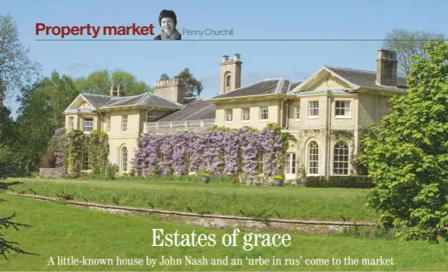  ??  ?? Principall­y designed by John Nash, Warrens at Bramshaw in Hampshire (above and below) is surrounded by the New Forest. £9.75m