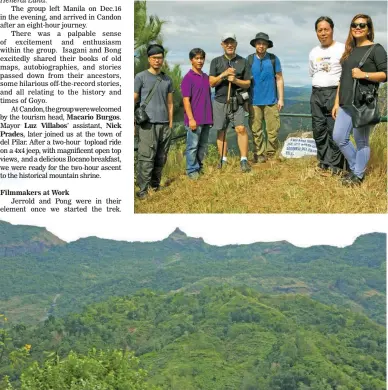  ??  ?? A HERO’S TREK From top: The first stop from Candon to del Pilar was at the town of Salcedo where the bones of Goyo were initially laid to rest, two years after his death; A bust of Goyo will greet visitors at the shrine; A peep into the small cave...