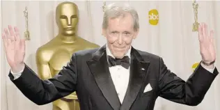  ?? Associated Press files ?? Peter O’Toole appears backstage in 2003 after getting the Academy Award’s Honorary Award.
The legendary actor was nominated for eight Oscars during his career.