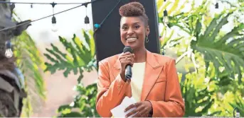  ?? MERIE WEISMILLER WALLACE/HBO ?? Issa Rae in a scene from “Insecure.” The HBO series received 13 NAACP Image Award nomination­s.