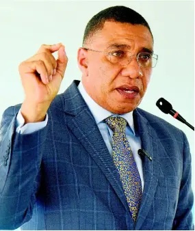  ?? FILE ?? Prime Minister of Jamaica, Andrew Holness.