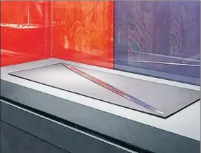  ?? CLARA MAGADÁN / MHC ?? La supuesta espada Tizona del Cid en el Museu d’Història