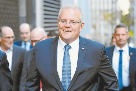  ??  ?? Prime Minister Scott Morrison in Sydney on Wednesday.