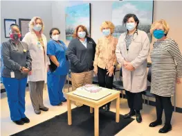  ?? FRANCISCAN HEALTH ?? Staff celebrated the 25th anniversar­y of McAuley Clinic in Hammond on March 11.