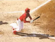  ?? Sean M. Haffey / Getty Images ?? Shohei Ohtani has homered in both of his home games for the Angels in his first season in the U.S.