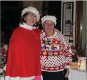 ??  ?? Therese Porter with lady captain Una Doyle at the Wicklow Golf Club Christmas party.