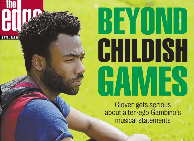  ??  ?? POLITICAL STATEMENT: Donald Glover, above in ‘Atlanta,’ will bring his latest political statements as Childish Gambino to TD Garden Wednesday.