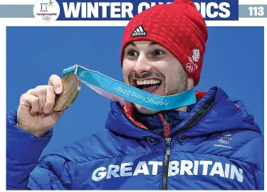  ?? AFP ?? Disbelief: Parsons, who had looked down and out, shows off his bronze medal