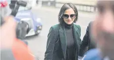  ?? — AFP photo ?? French actress Eva Green arrives at the Rolls Building, High Court, as she is due to give evidence in a battle with a production company, in central London.