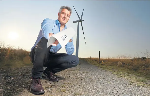  ?? ?? PROTECTION: Edge Solutions managing director David Urch says armourEDGE can increase a wind farm’s annual energy production by up to 2%.