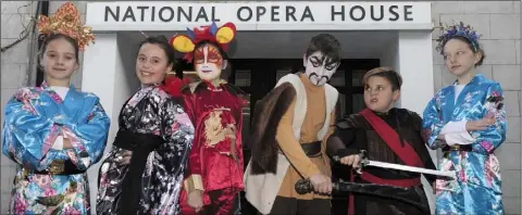  ??  ?? Aoibhe Bates, Graces Bates, Keelin O’Reilly, Aaron Dempsey, Ailbe Kitts and Áine McGuire who will appear in Kilmore School’s production of Mulan Junior at the National Opera House.