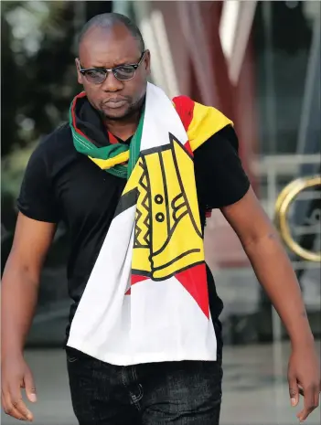  ??  ?? Zimbabwean pastor Evan Mawarire continues to post videos and call for a peaceful uprising in his country after fleeing to South Africa.