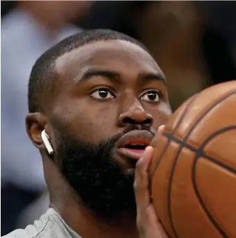  ?? STuART cAHILL / HeRALd sTAff fILe ?? ‘NOT COOL WITH HIM’: Jaylen Brown said in May that he was still upset with comments Thunder coach Billy Donovan made to him years ago.