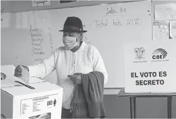  ?? ?? Los ecuatorian­os irán nuevamente a las urnas el próximo 20 de agosto.