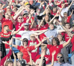  ??  ?? ● North Wales football fans feel ‘left behind’ says Tommy Collins (inset), Press Officer for the north’s Football Supporters Federation